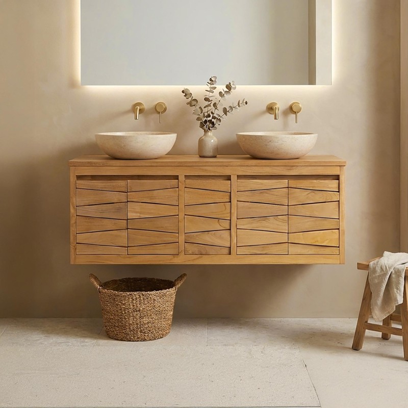 Teak badkamermeubel 120 cm - Mountain