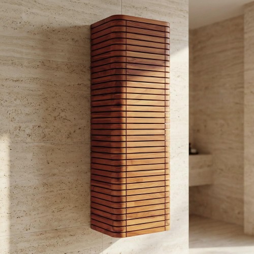 Teakhouten opbergzuil - Lattis