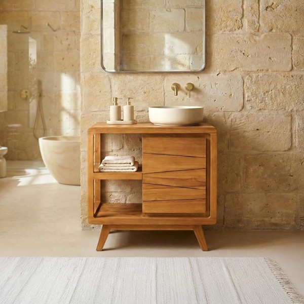 Badkamermeubel onder wastafel 80 cm - Sahar