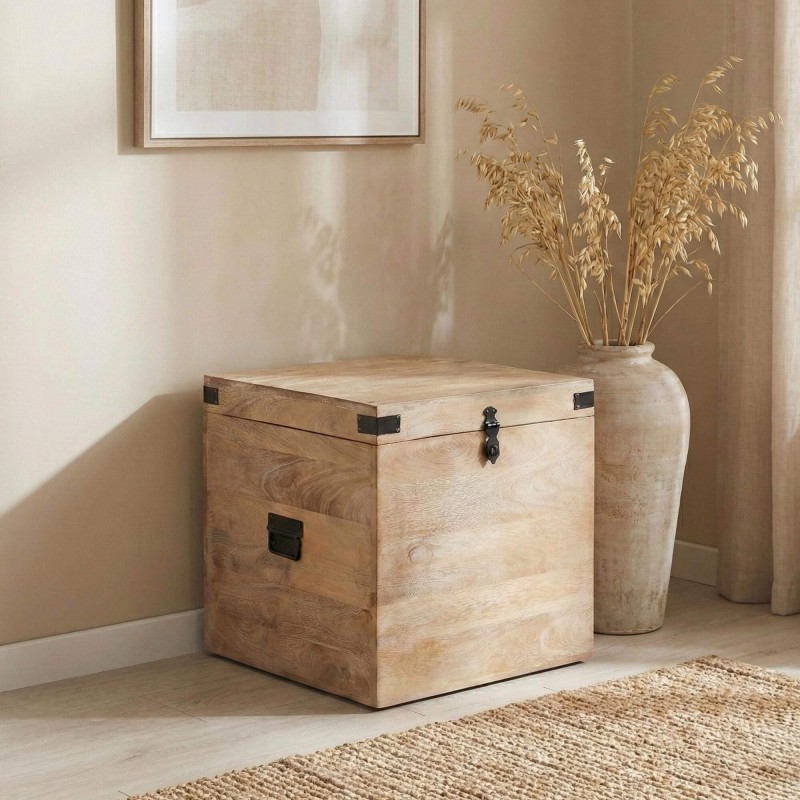 Opbergkist in natuurlijk hout - Haven