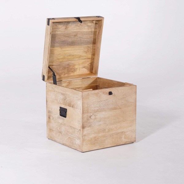 Opbergkist in natuurlijk hout - Haven