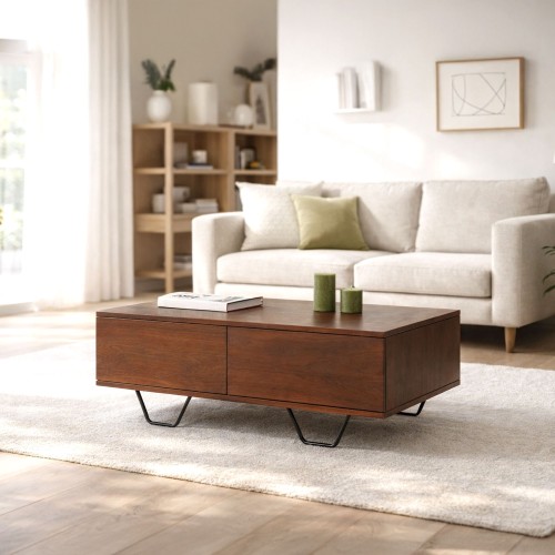 Salontafel in massief teakhout – Enya