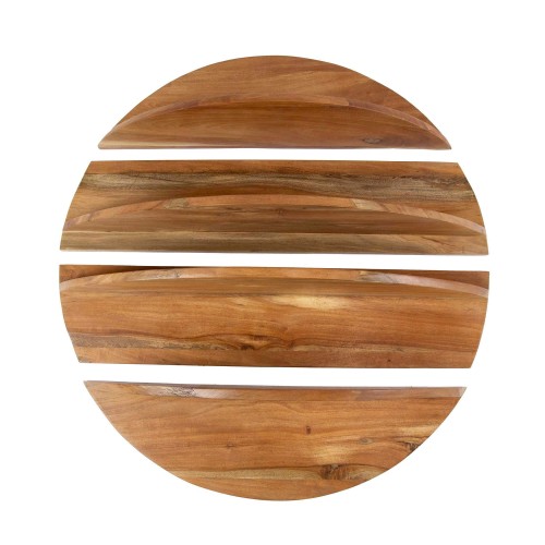 Ronde wandplank in massief hout – Koda