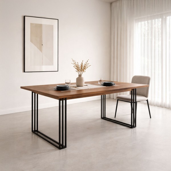 Massief houten tafel - Queens