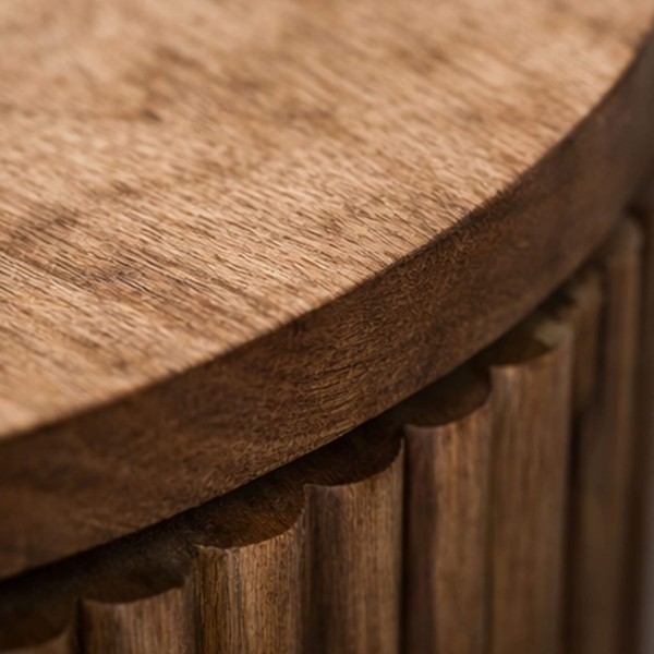 Hangend nachtkastje van naturel hout met lade – Kent