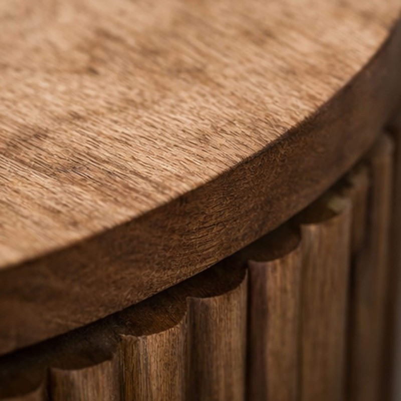 Hangend nachtkastje van naturel hout met lade – Kent