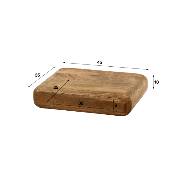 Hangend nachtkastje van massief hout met lade – Elia