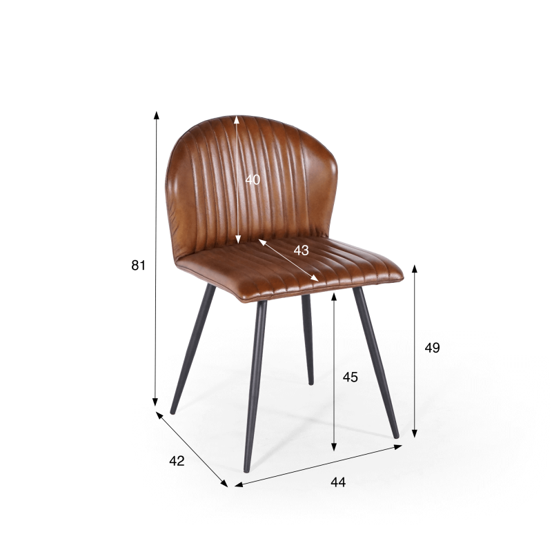 Lederen stoel MADISON