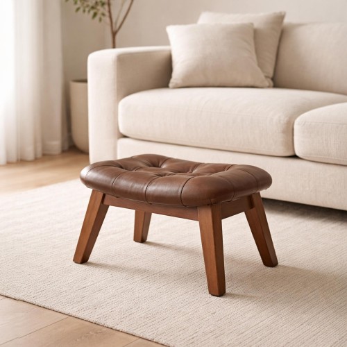 Lederen krukje - Plaza