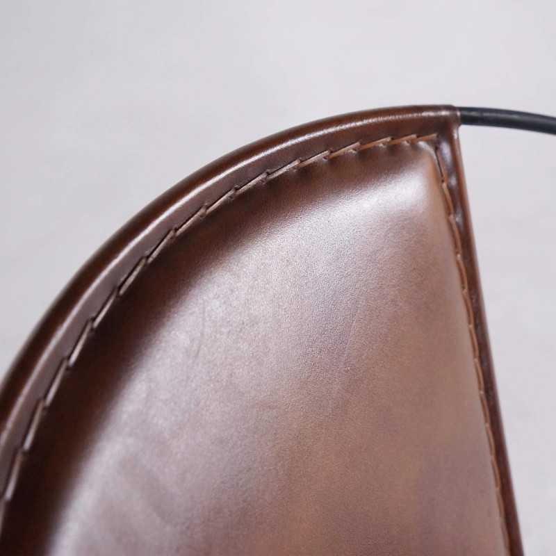 Vlinderstoel leer Peacock