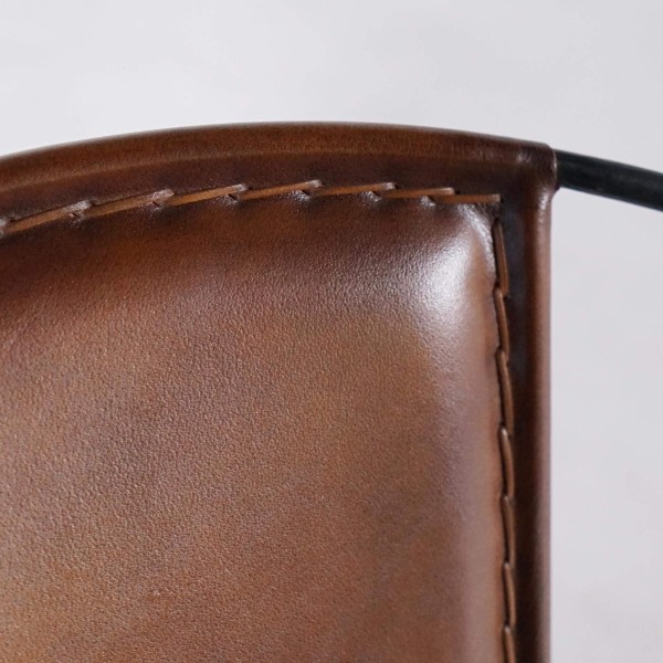 Vlinderstoel leer Peacock