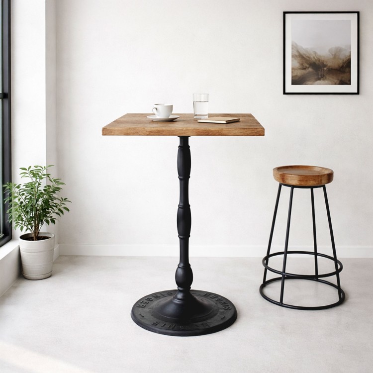 Vierkante hoge bistrotafel 70 cm