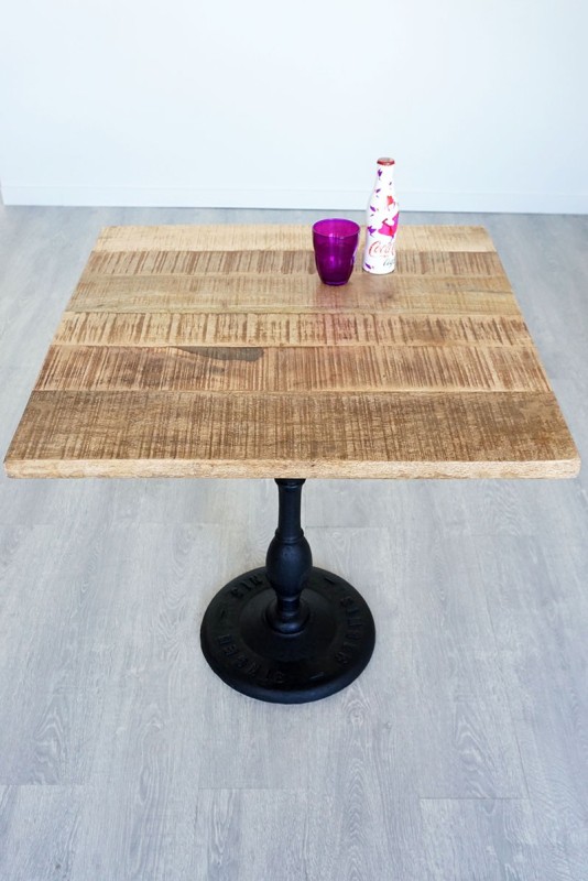 Vierkante bistrotafel 70 cm