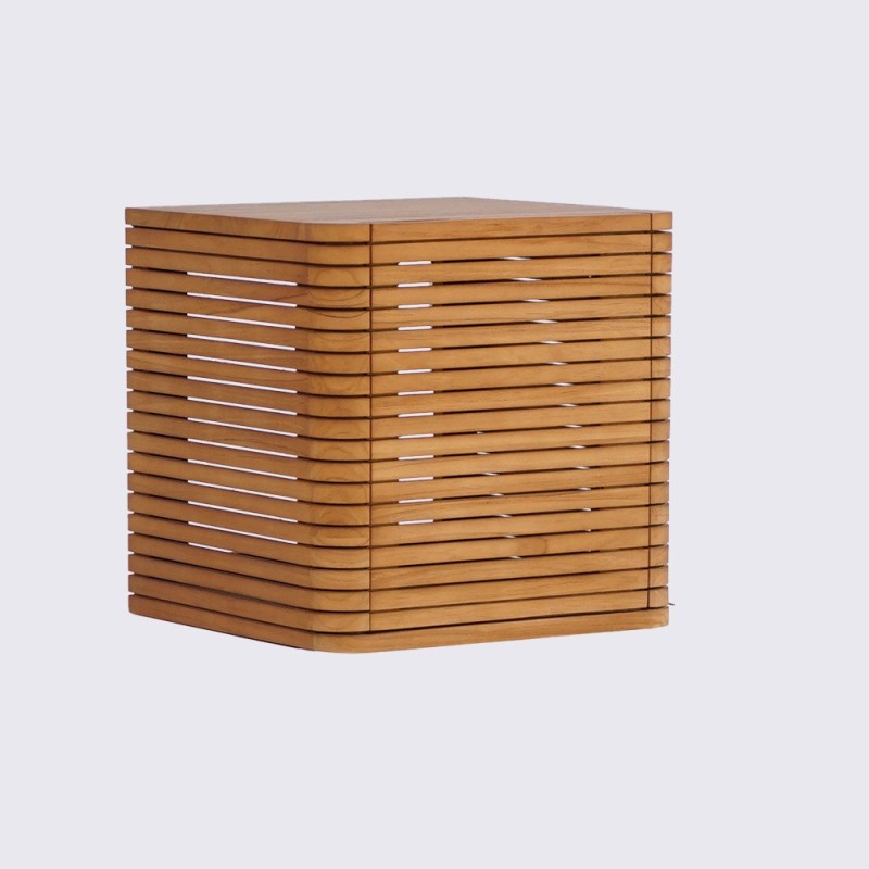 Badkamermeubel in teakhout, hangend - Lattis