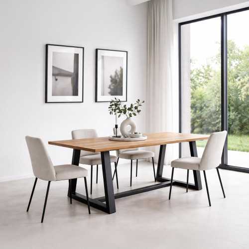 Massief houten tafel 220 cm - Aurea