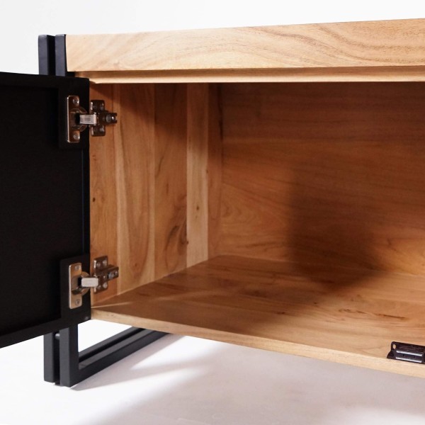 Tv-meubel in hout en metaal 220 cm - Liverpool