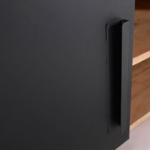 Tv-meubel in hout en metaal 220 cm - Liverpool