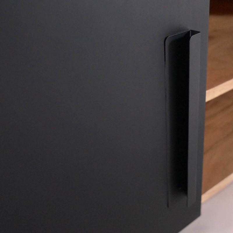 Tv-meubel in hout en metaal 220 cm - Liverpool