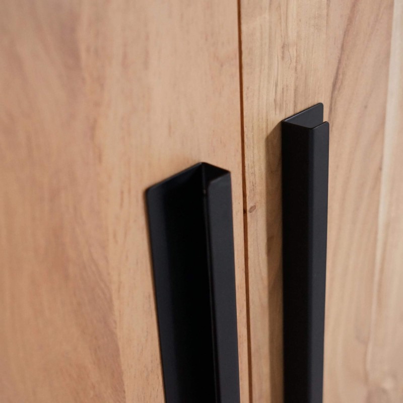 Dressoir in massief hout in industriële stijl - Liverpool