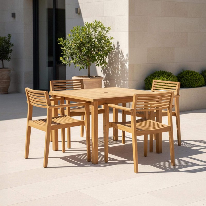 Tuinstoel van teakhout - Naito