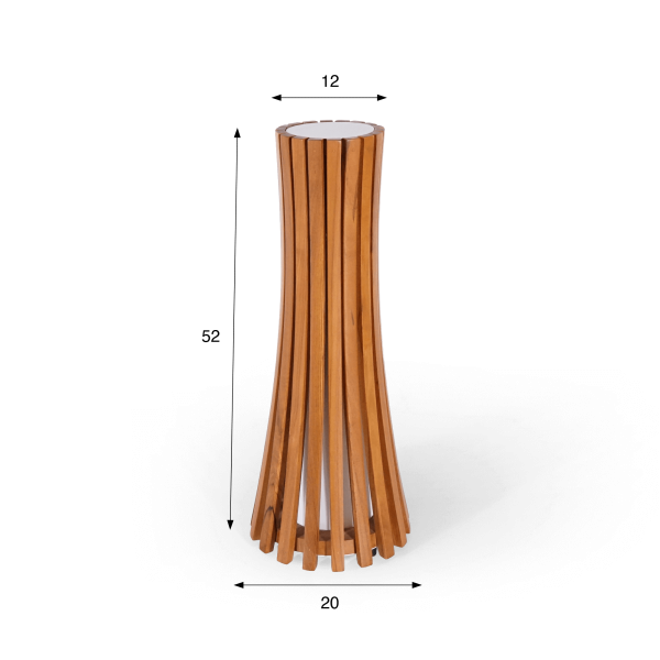 Buitenlamp van teakhout H52 cm - Liven