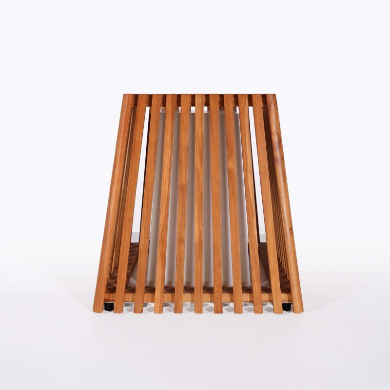 Buitenlamp van teakhout H50 cm - Nori