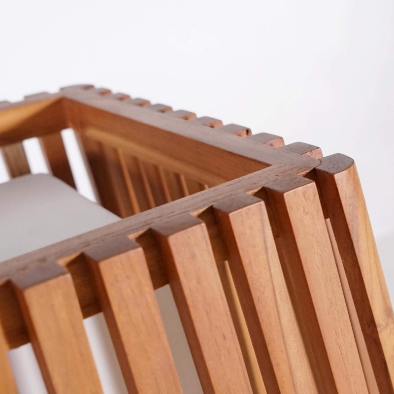 Buitenlamp van teakhout H50 cm - Nori