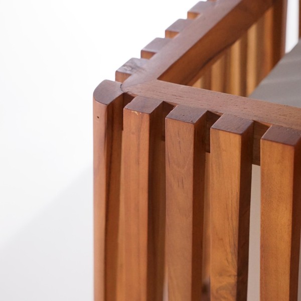 Buitenlamp van teakhout H40 cm - Nori