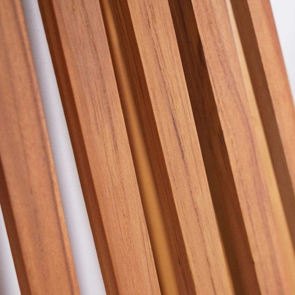 Buitenlamp van teakhout H30 cm - Nori