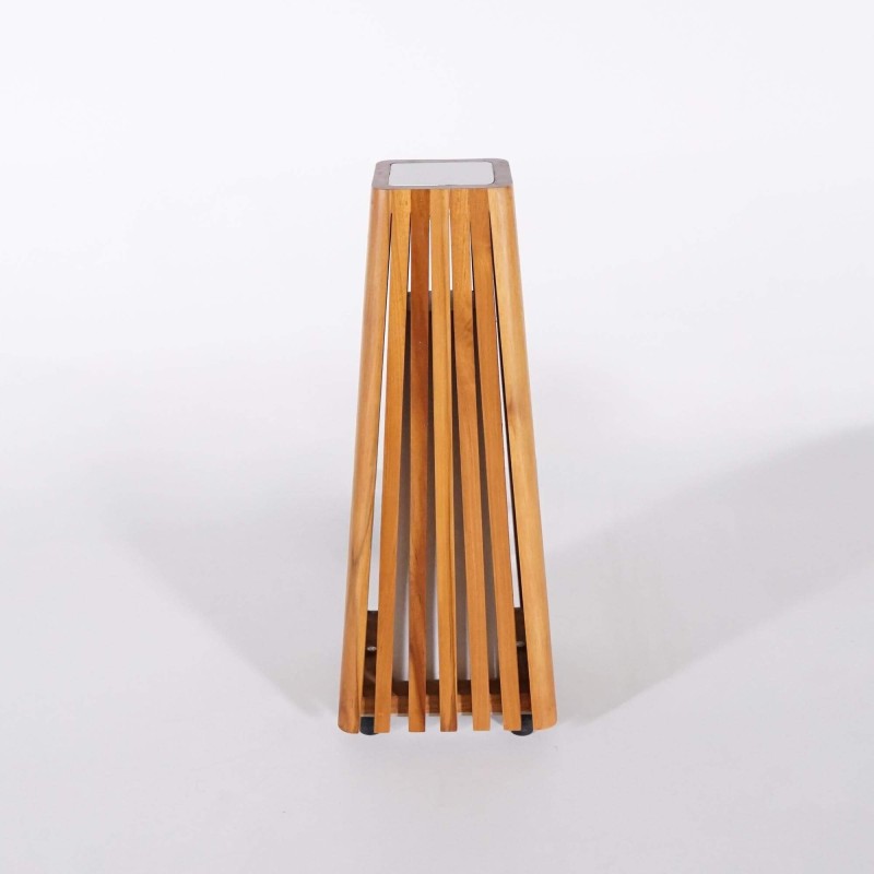 Buitenlamp van teakhout H50 cm - Taro