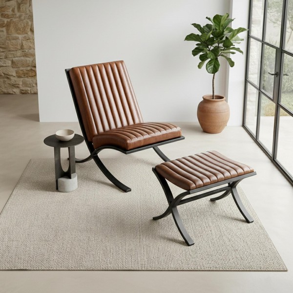 Cuba lederen fauteuil