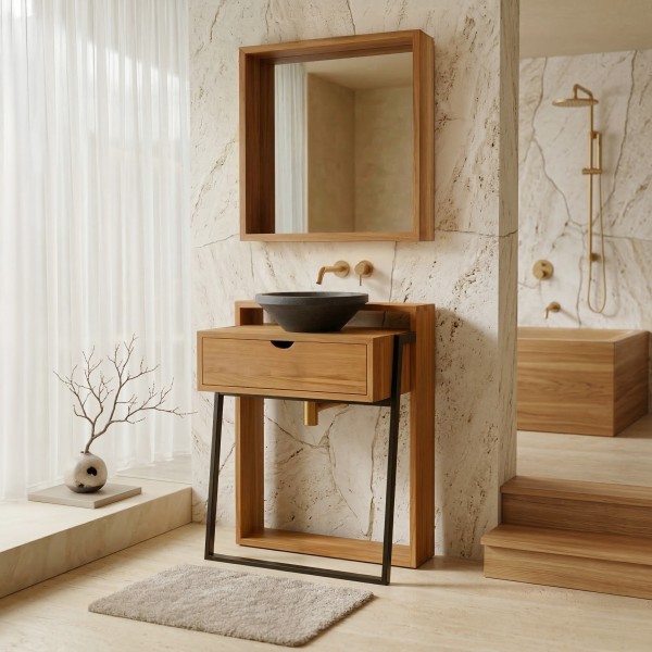 Massief teak badkamermeubels - Arya