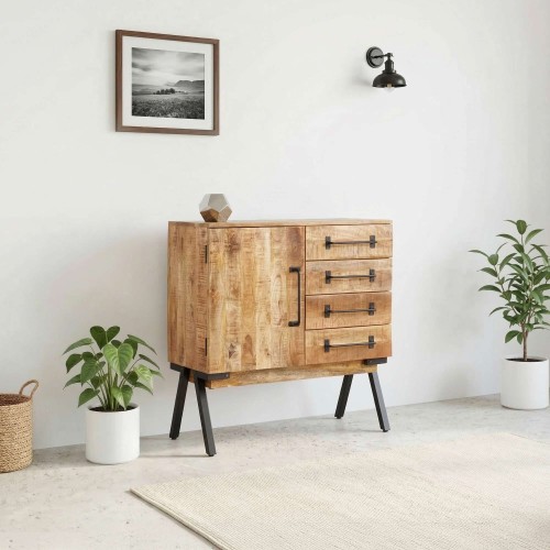 Klein buffet in massief hout - Retro Archi
