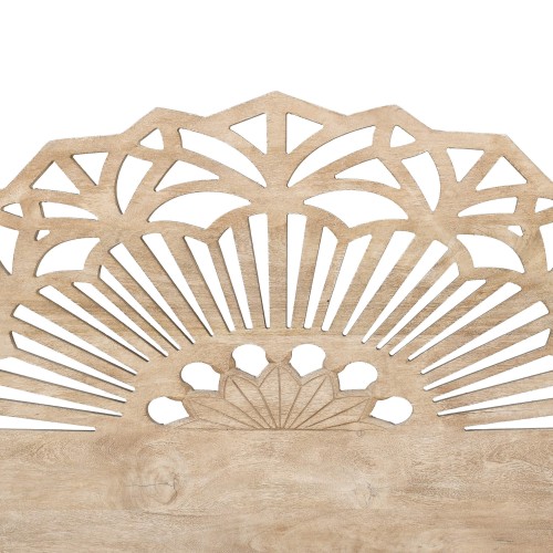 Houten hoofdbord met gesculpteerd hout 160 cm - Solara