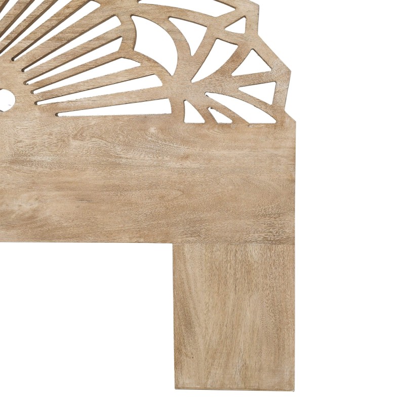 Houten hoofdbord met gesculpteerd hout 160 cm - Solara
