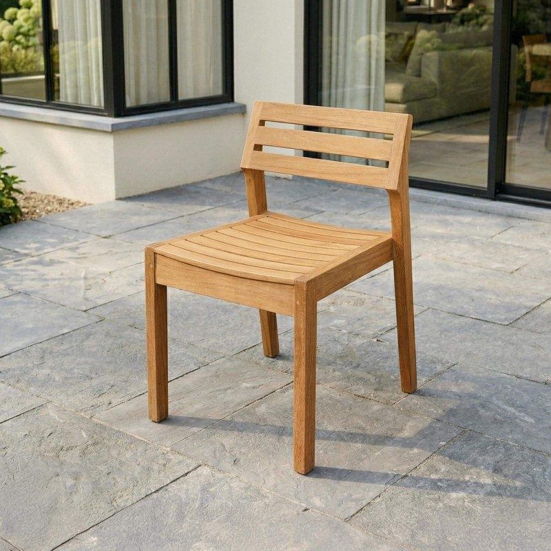 Tuinstoel voor buiten in teakhout - Roku