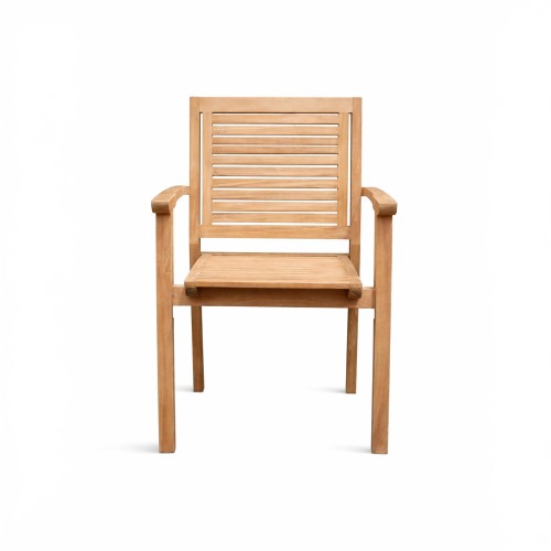 Tuinstoel met armleuningen in teakhout - Tomo