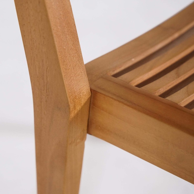 Tuinset met tafel en stoelen in teakhout voor 6 personen