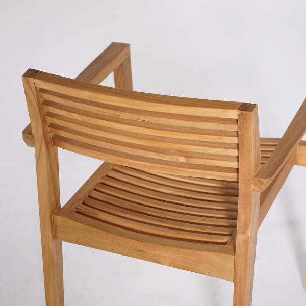 Tuinset met tafel en stoelen in teakhout voor 6 personen