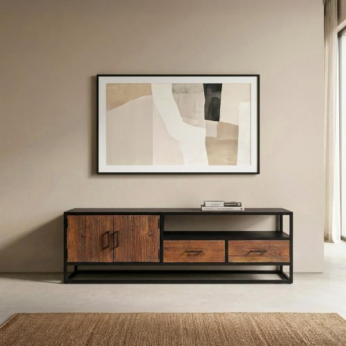 Tv-meubel 160 cm in gerecycleerd hout – Recycled