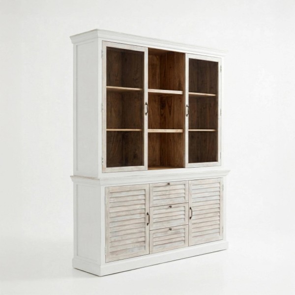 Buffetkast van gebleekt hout 180 cm - Sea Side