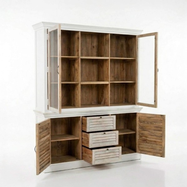 Buffetkast van gebleekt hout 180 cm - Sea Side