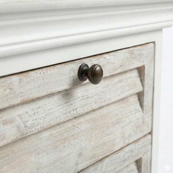 Wit nachtkastje van massief hout - Sea side