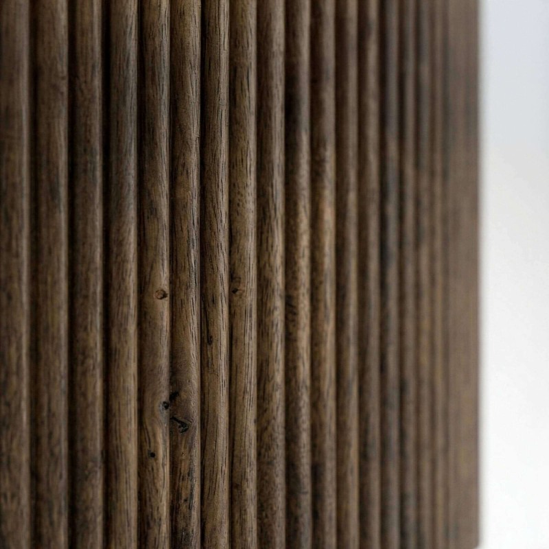 Ronde salontafel van massief hout - Sepia