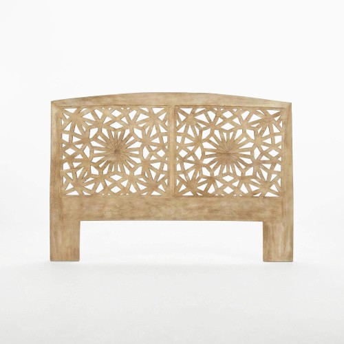 Hoofdbord van massief gesculpteerd hout 200 cm - Nevea