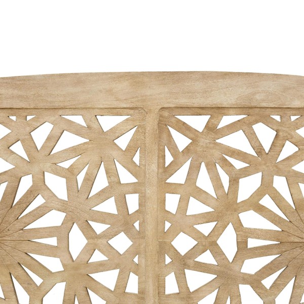 Hoofdbord van massief gesculpteerd hout 200 cm - Nevea