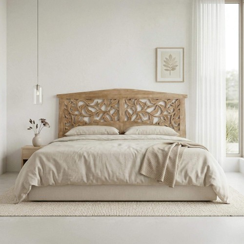 Hoofdbord van massief gesculpteerd hout 200 cm - Galea