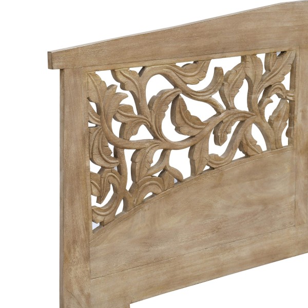 Hoofdbord van massief gesculpteerd hout 200 cm - Galea