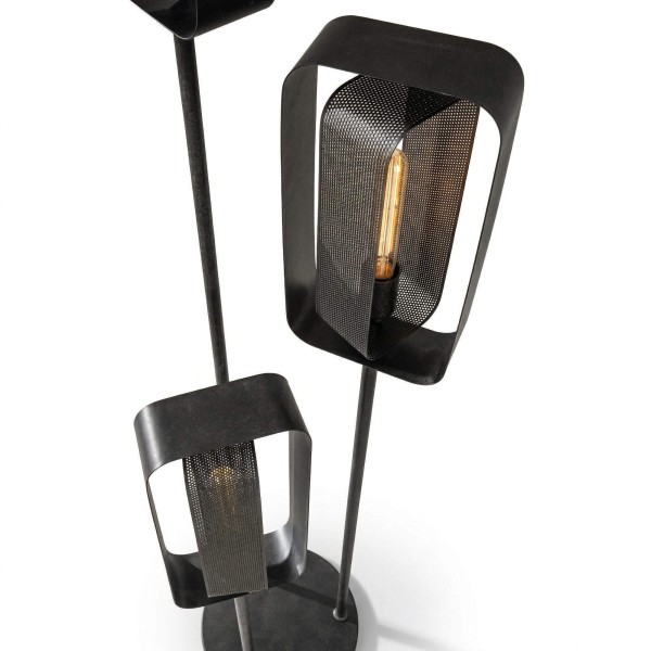 Industriële vloerlamp voor de woonkamer in metaal - Mesh Rotate