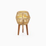 Tafellamp van rotan en teakhout - Yumi